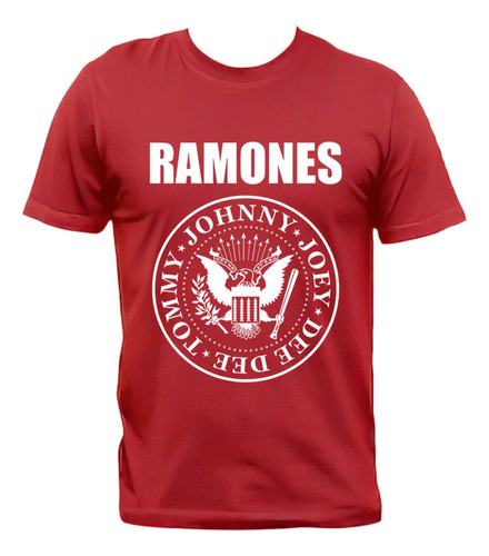 Remera Ramones Logo Clásico Punk Rock Algodón Premium