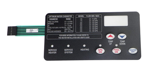 Pentair 472610z Interruptor Membrana Pad Reemplazo Mastertem