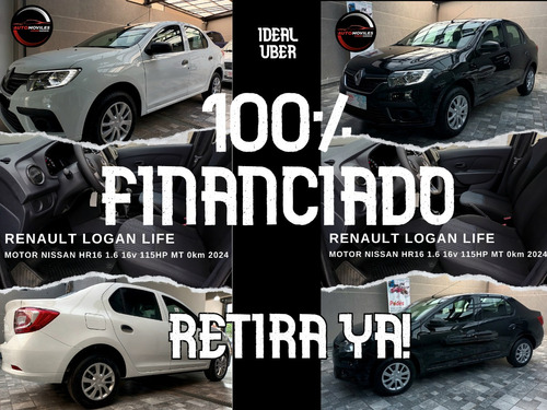 Renault Logan Life HR16 1.6L 16v Mt5 115hp - Anticipo -