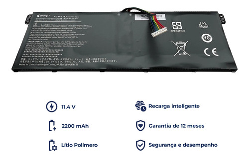 Bateria Para Notebook Acer Aspire A515-51g-70pu 11.4 V