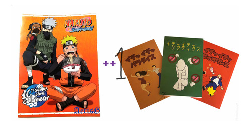 Arg Naruto Libro Colorear + Regalo Libro Libreta De Kakashi