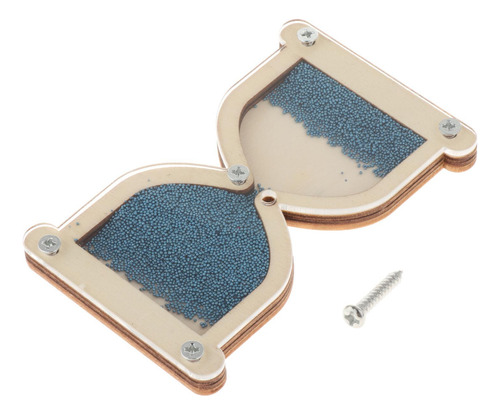 Reloj De Arena De Madera Tablero Ocupado Accesorio Azul