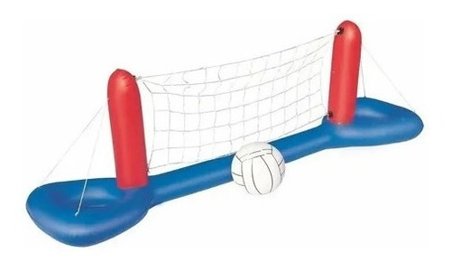 Set Red De Voley Bestway Inflable Rigido Con Pelota Pileta 