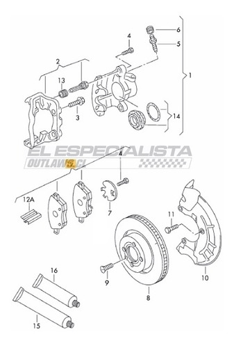 Pastilla De Freno Delantera Skoda Fabia 2005