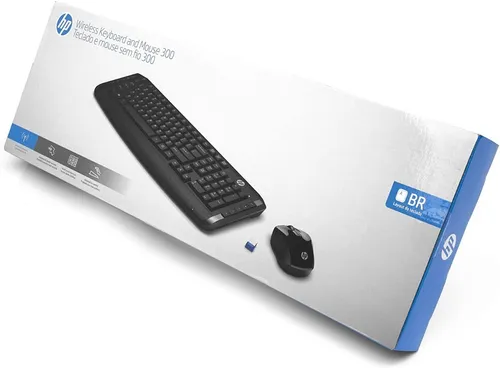 Combo Teclado Y Mouse Inalambrico Hp 300 Negro Env o gratis