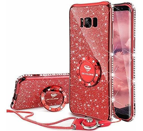 Galaxy S8 Plus Funda Glitter Luxury Luxury Funda Teléf...