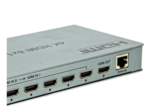 Switch Multi-viewer Hdmi 8x1 Quad Inteligente 4k Kit Com 5