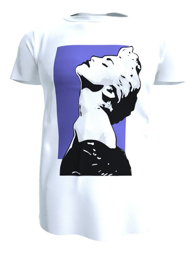 Polera Diseño Madonna (morado), Unisex Poliester