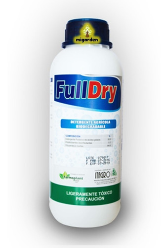 Imagen 2 de 2 de Insecticida Aceite De Neem 1lt + Detergente Potasico 1lt