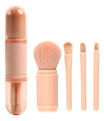 Juego De Brochas De Maquillaje Pequeas Color Rosa, Cepillo P