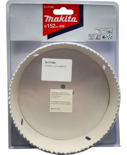 Sierra Copa Bimetalica Madera-metal Makita 152mm D-17164