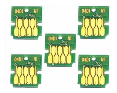 5 Chips Caixa De Manutenção Epson T04d1 L6171 L6191 L14150 