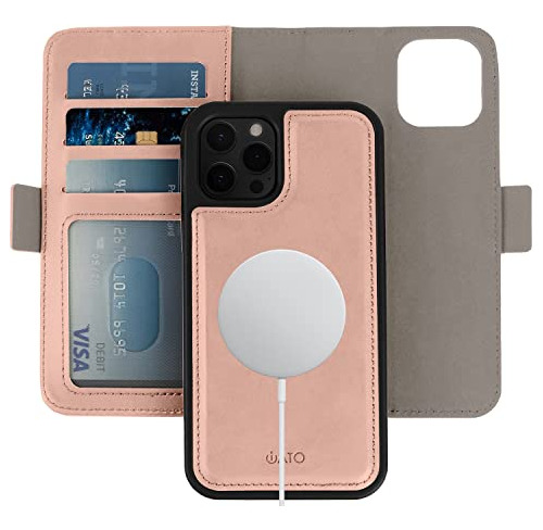 Iato iPhone 12 Caja De Wallet Mini. Cubierta De Cuero 5rsls