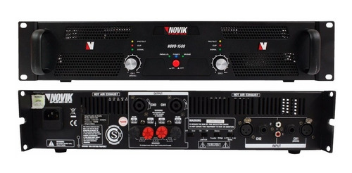 Unidad De Potencia Novik Novo1500 Stereo 1500w Pico 1500w Rp