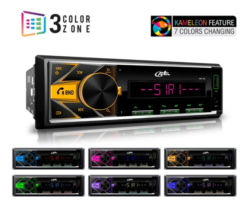 Imagen 1 de 8 de Autoestereo Desmontable 100w X4 Max Axel Premium By Steelpro