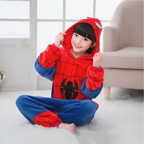 Kigurumi Spiderman Pijama Tipo Mameluco Onesie Adulto