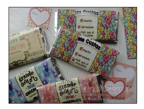 Chocolate San Valentin Pack X 4 . Sin Tacc . Romantico 