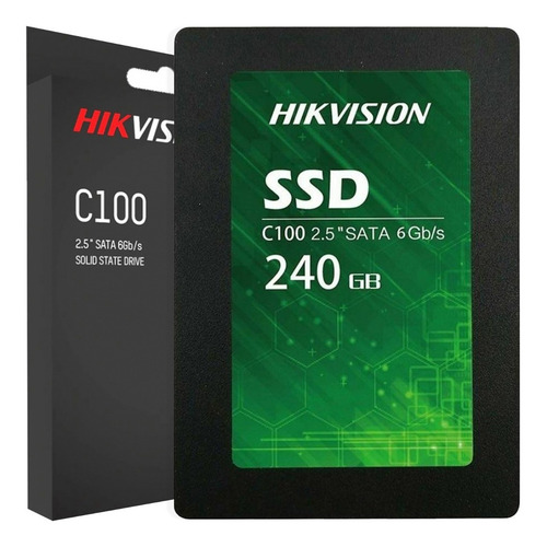 Imagen 1 de 10 de Disco Solido 240gb Interno Hikvision C100 Ssd 240g Note Pc