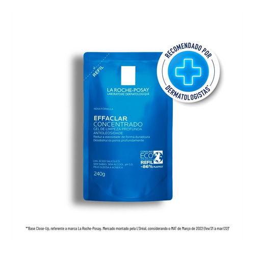 Refil Gel Limpeza Effaclar Concentrado 240 G La Roche-posay