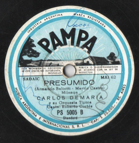Lote De 10 Discos De Tango Según Detalle Artistas Varios (f) (Usado)