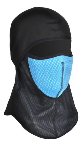 Invierno Ciclismo Máscara Facial A Prueba De Viento Azul