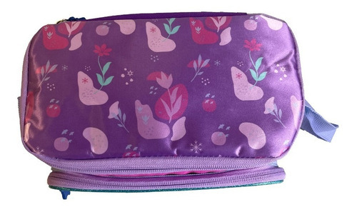 Lonchera Cuadrada Escolar Frozen Satin Niñas Disney Color Violeta