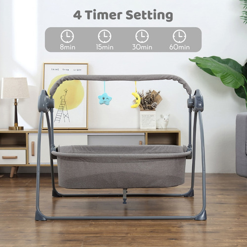 Cuna De Bebé Putybudy S-c901 Tipo Columpio Eléctrico