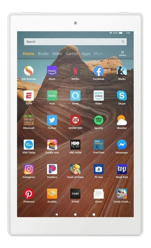 Imagen 2 de 4 de Tablet Amazon Fire HD 10 2019 KFMAWI 10.1" 32GB white con 2GB de memoria RAM