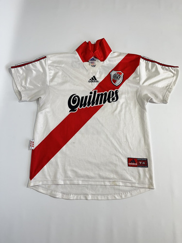 Camiseta River Plate Adidas 4 Fantasticos 99 T4 #2 Trotta (Usado)