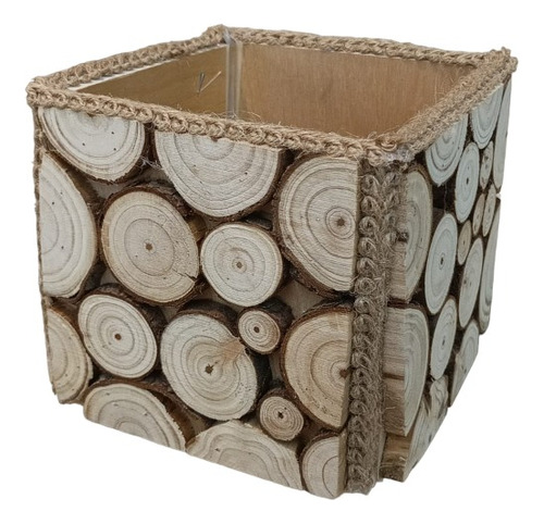 Caja Cajón Madera Rustico Artesanía Decoración Adorno 12cm