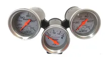 Comprar Kit 3 Relojes : Voltímetro+ Presión Aceite+ Temperatura Agua Capilar 2 Mts + Carcasas Orientables Triples Orlan Rober
