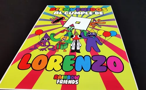 Cartel Poster Cumple Rainbow Friends Roblox Personalizado