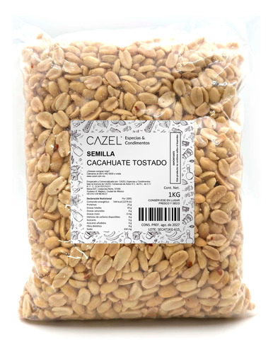 Cacahuate Pelado Tostado Sin Sal Oaxaqueño 1kg