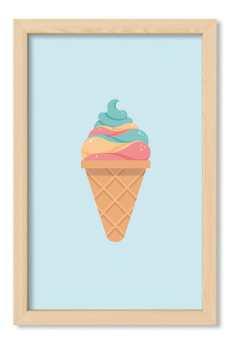 Cuadros Infantiles 20x30 Chato Natural Icecream 6