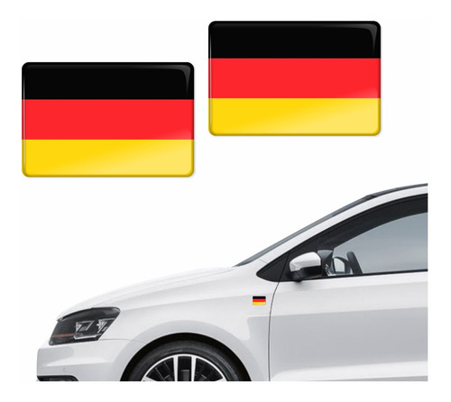 Kit Adesivos Bandeira Alemanha Capacete 3d Resinado Bd51 Fgc