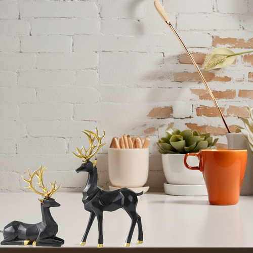 Nuevo Adornos De Origami Con Forma De Alces, 2 Unidades