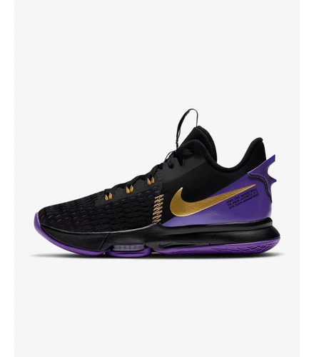 Tenis Hombre Nike Lebron Witness V Negro-morado | Meses sin intereses