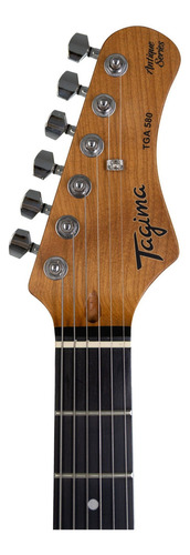 Guitarra Tagima Strato Tga-580 Hss Relic Ow Olympic White 6c Material do diapasão Roasted Maple Orientação da mão Destro