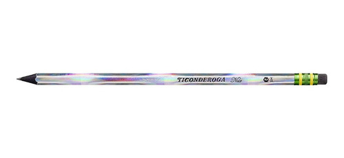 Ticonderoga Noir Negro Madera-cased # 2 Lápices, Holográfica