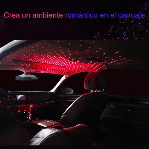 Imagen 2 de 10 de Proyector De Estrellas Luz Nocturna Portátil Usb Para El Int