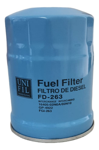 Filtro De Diesel Para Np300/d22 2.5l 2008-2016 Fd-263