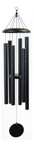 Corinto Bells 50 Pulgadas Windchime, Negro.