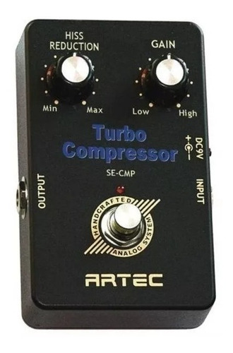 Pedal Compressor Para Guitarra Artec Se-cmp Turbo Compressor