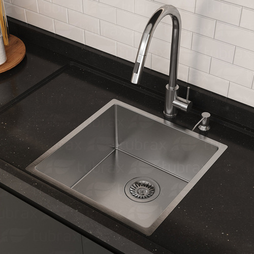 Cuba Gourmet De Inox 304 Cozinha 44x44 Inox 304 - Cac0028-c