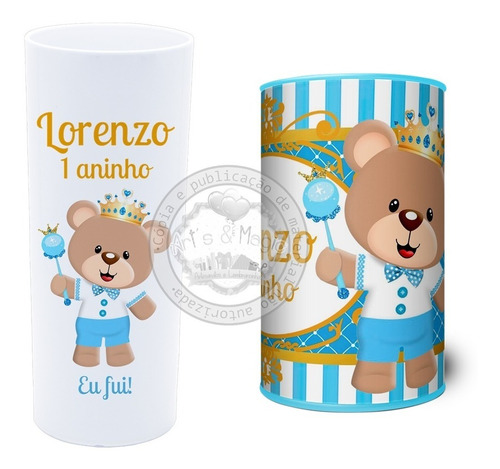 Kit Festa Infantil Personalizado Urso Príncipe