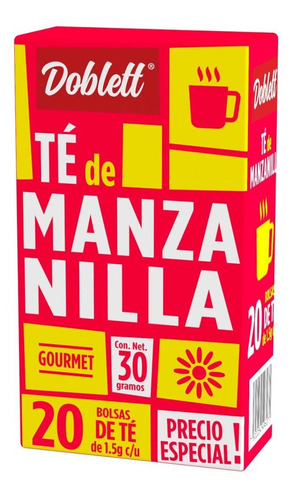 Té Doblett Manzanilla 20 Sobres 30g