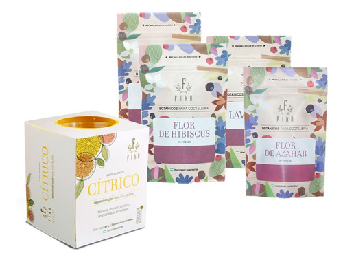 Imagen 1 de 3 de Botanicos Florales Tragos Autor + Citricos Deshidratados