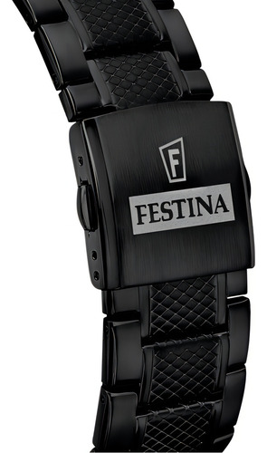 Reloj Festina Hombre F16889.1 Malla Negro Bisel Negro Fondo Negro