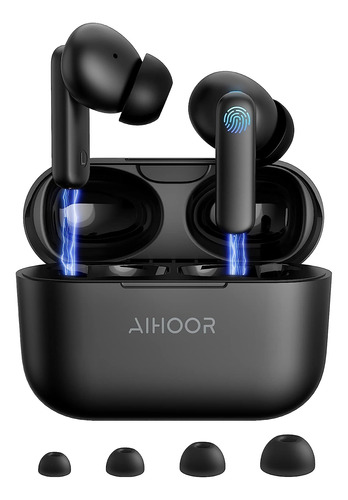 Audífonos Aihoor, Bluetooth/microfono/30 Hs De Uso