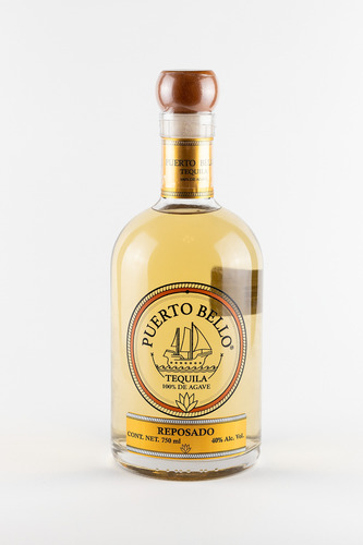 Puerto Bello Tequila Reposado 100% Agave 750 Ml